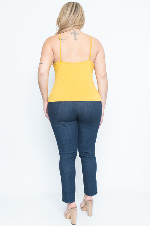 Plus Size Spaghetti Strap Solid Top* (ZA1545S) - Wholesale Fashion Couture 