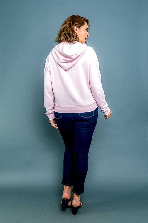 Plus Size Long Sleeve Drawstring Hoodie Sweater (52085006) Y - Wholesale Fashion Couture 