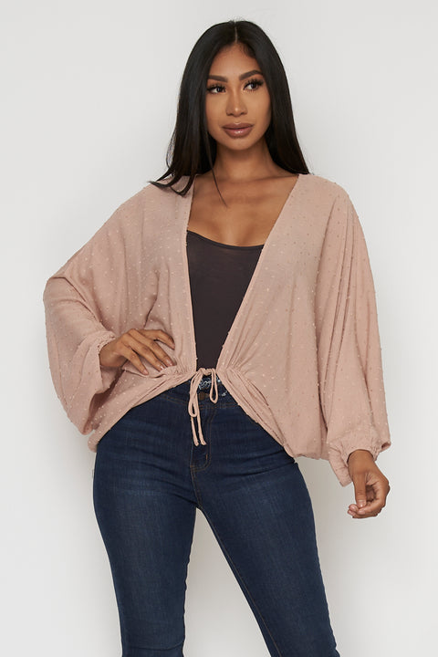 Butterfly Sleeve Cardigan- Top - Cover Up (FL20F381) - Wholesale Fashion Couture 