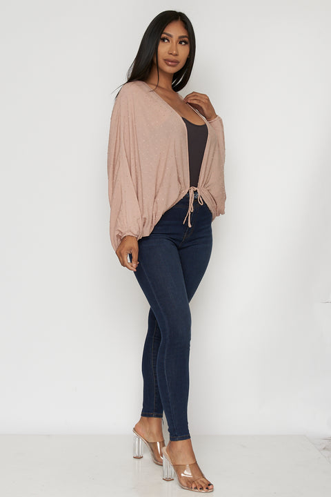 Butterfly Sleeve Cardigan- Top - Cover Up (FL20F381) - Wholesale Fashion Couture 