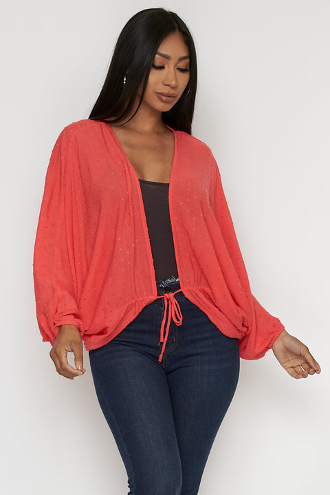 Butterfly Sleeve Cardigan- Top - Cover Up (FL20F381) - Wholesale Fashion Couture 