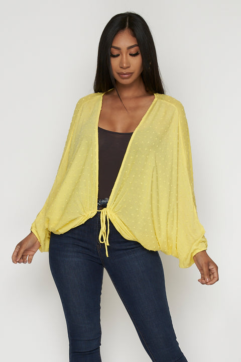 Butterfly Sleeve Cardigan- Top - Cover Up (FL20F381) - Wholesale Fashion Couture 