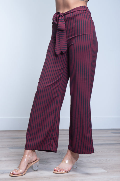 Straight Cut Striped Dressy Pants* (SJ4169) - Wholesale Fashion Couture 