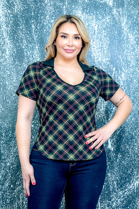 Plus Size Short Sleeve Top (ZA4223) - Wholesale Fashion Couture 