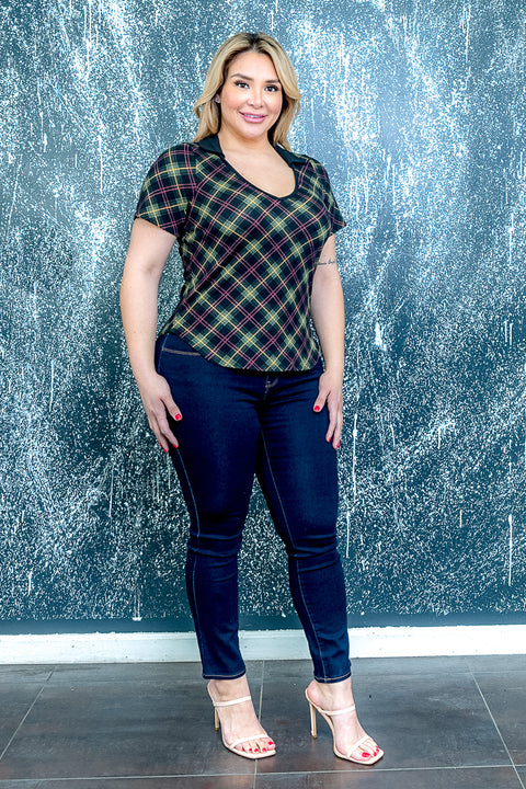 Plus Size Short Sleeve Top (ZA4223) - Wholesale Fashion Couture 