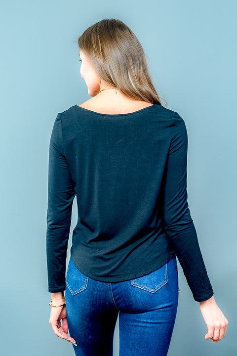 Basic Long Sleeve Solid Top*  (2729TY) - Wholesale Fashion Couture 
