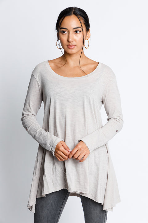 Round Neck Long Sleeve Top* (TK7671L) - Wholesale Fashion Couture 
