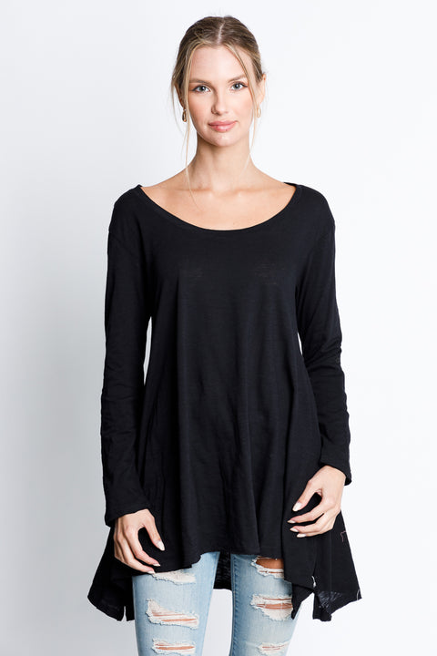 Round Neck Long Sleeve Top* (TK7671L) - Wholesale Fashion Couture 