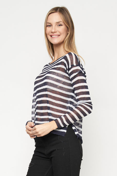 Long Sleeve Sweater Top (THSW0061) - Wholesale Fashion Couture 
