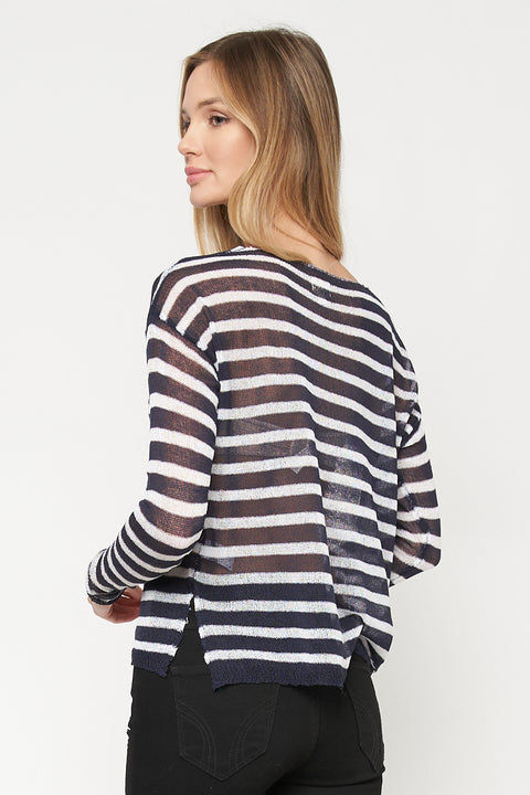 Long Sleeve Sweater Top (THSW0061) - Wholesale Fashion Couture 