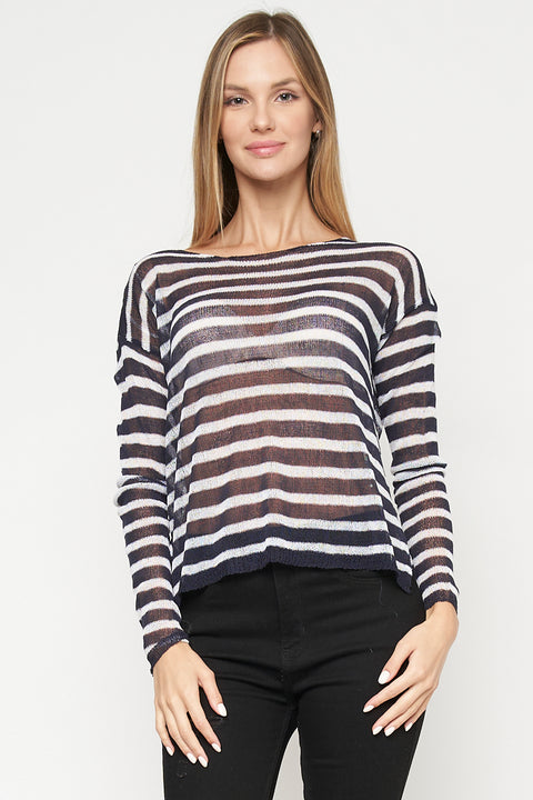 Long Sleeve Sweater Top (THSW0061) - Wholesale Fashion Couture 