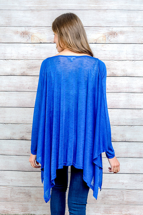 Blue Top Long Sleeves (SW13494) Royal / ( S-M-L-XL- 3-3)