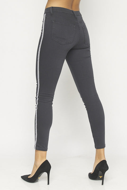 Mid Rise Skinny Pants (SP10004) Wine / ( 1-3-5-7-9-11-13- 1-2-2-2-2-2-1)