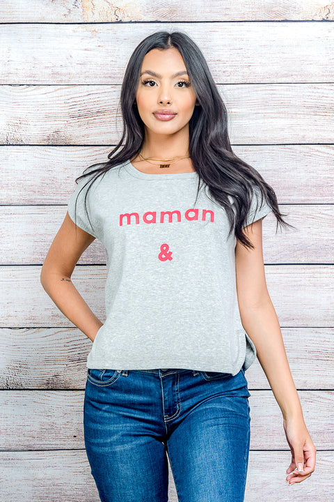 Sleeve Top (450-00247) Grey / ( XS-S-M-L- 1-2-2-1)