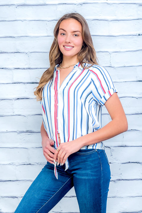 Top (HTN1653) Blue-Red / ( XS-S-M-L- 1-2-2-1)