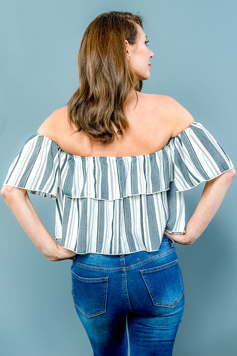 Shirt (ETO793ST) Black-Ivory / ( S,M,L,- 2,2,2)