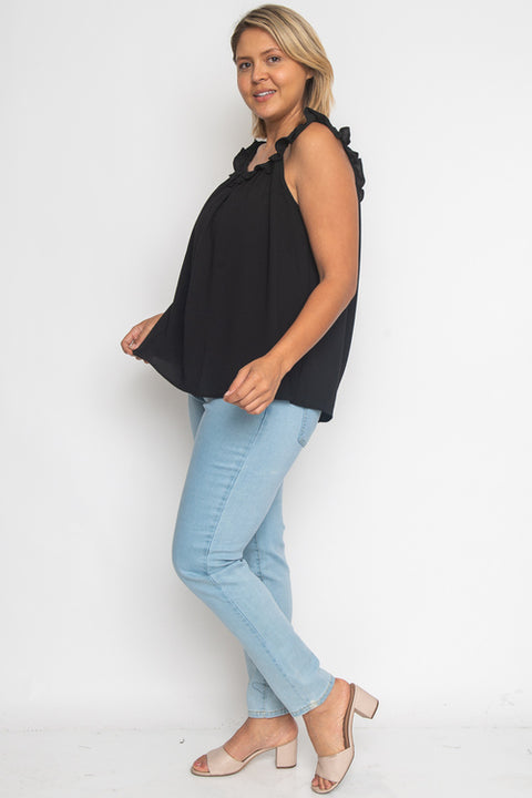 Plus Size Solid Top (ZB8087) - Wholesale Fashion Couture 
