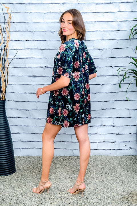 Floral Printed Mini Dress (LD42688) - Wholesale Fashion Couture 