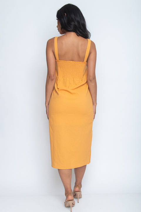 Spaghetti Strap V-Neck Maxi Dress (DS0051-3191) - Wholesale Fashion Couture 