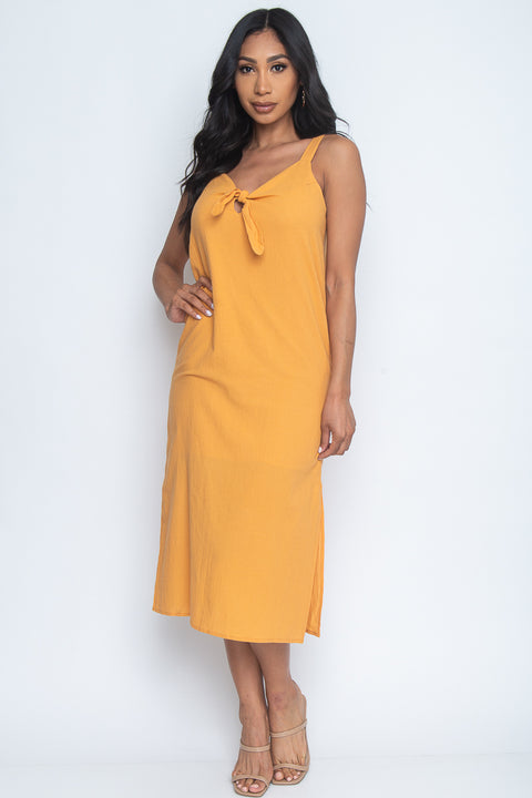 Spaghetti Strap V-Neck Maxi Dress (DS0051-3191) - Wholesale Fashion Couture 