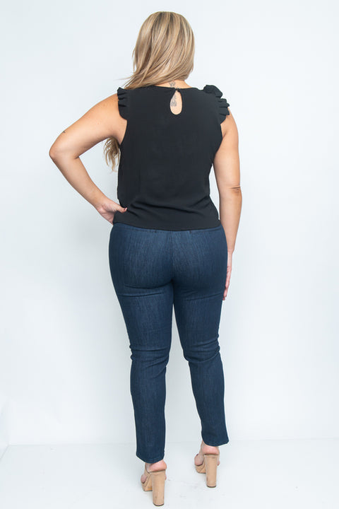 Plus Size Short Sleeve Plus Size Top (ZB8285) - Wholesale Fashion Couture 