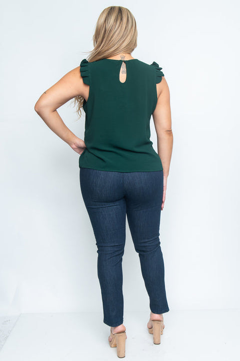 Plus Size Short Sleeve Plus Size Top (ZB8285) - Wholesale Fashion Couture 