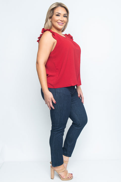 Plus Size Short Sleeve Plus Size Top (ZB8285) - Wholesale Fashion Couture 