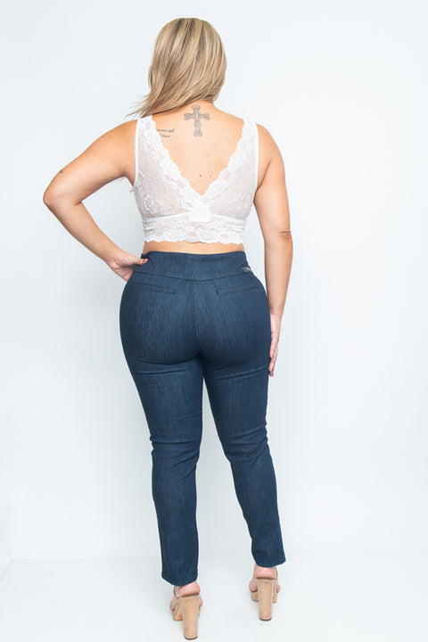 Plus Size Bralet (JT11948) White / ( 1XL-2XL-3XL- 2-2-2)