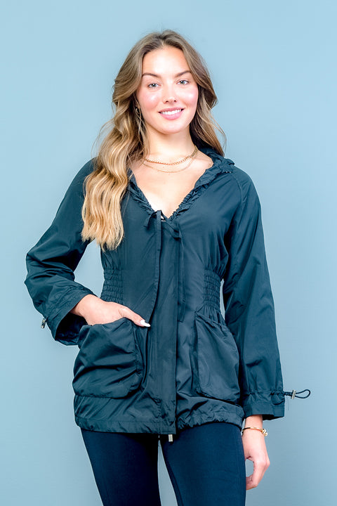 Winter break Jacket w/Hoodie* (GP-0378) - Wholesale Fashion Couture 