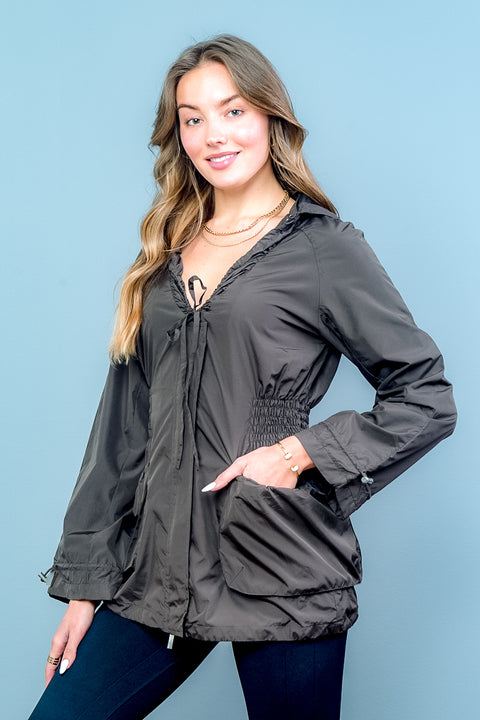 Winter break Jacket w/Hoodie* (GP-0378) - Wholesale Fashion Couture 