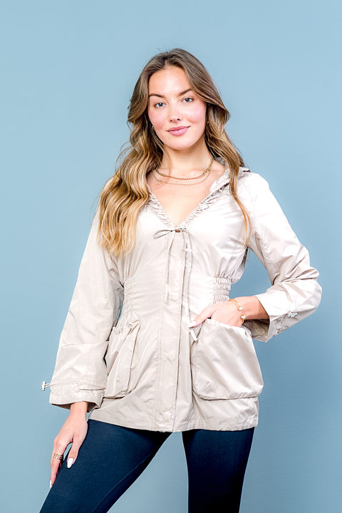 Winter break Jacket w/Hoodie* (GP-0378) - Wholesale Fashion Couture 