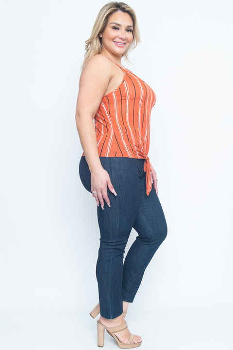 Top Sleeve Less (ZA0194P14) Rusty / ( 1x-2x-3x- 1-1-1)