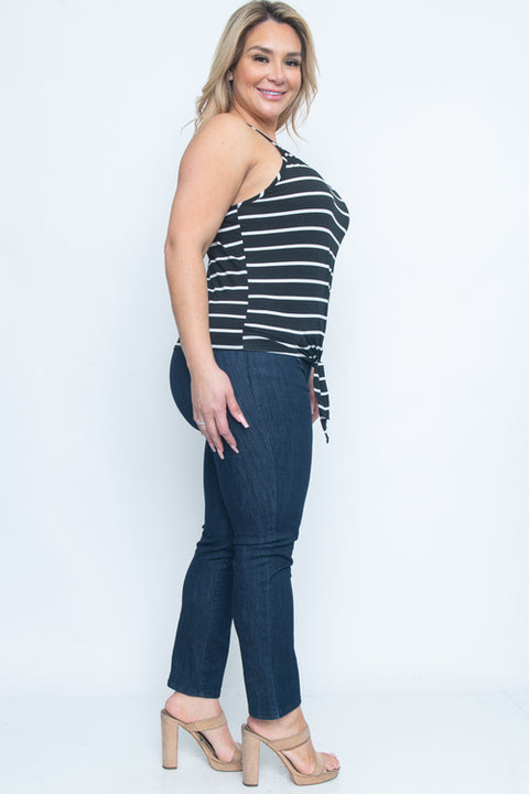 Plus Sleeve Less Top (ZA0194P) Black / ( 1X-2X-3X- 1-1-1)