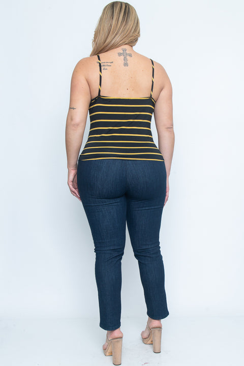 Plus Sleeve Less Top (ZA0194P) Yellow / ( 1X-2X-3X- 1-1-1)