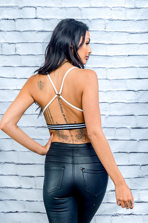 Bralette Top (LB40360) White / ( S-M-L- 3-2-1-)