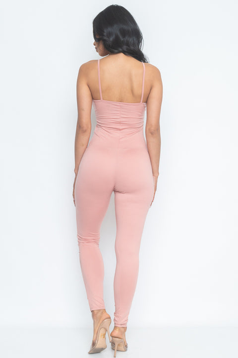 Jumpsuit "Vintage Rock N' Roll" Print (P1418) - Wholesale Fashion Couture inc