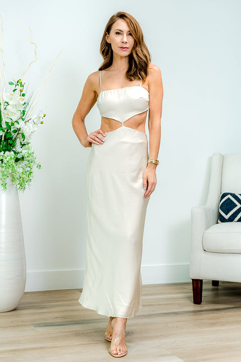 Midi Dress (21D1028) Antique / ( XS,S,M,L,XL- 1,2,2,1,1)