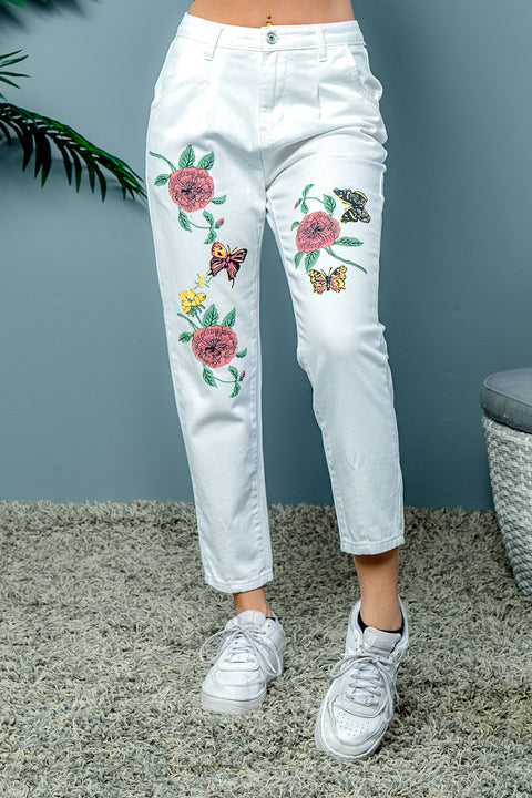 Jean Pants (SDR-11085) White / (0-1-3-5-7-9-11 - 1-2-2-2-2-2-1)