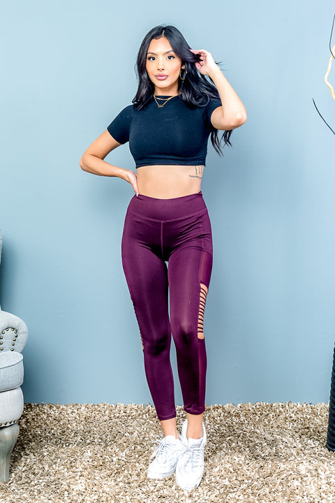 Legging (AP60785) Burgundy / (S-M-L  -  2-2-2)