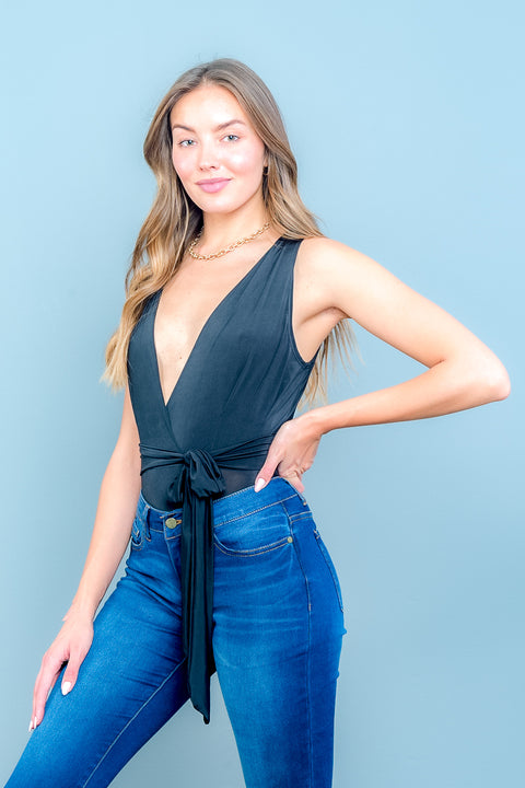 Sleeveless Jumpsuit (6893) Black / (S-M-L - 2-2-2)